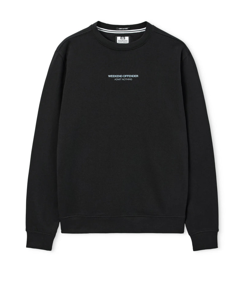 Weekend Offender Raval Sweatshirt Black/Blue Shadow