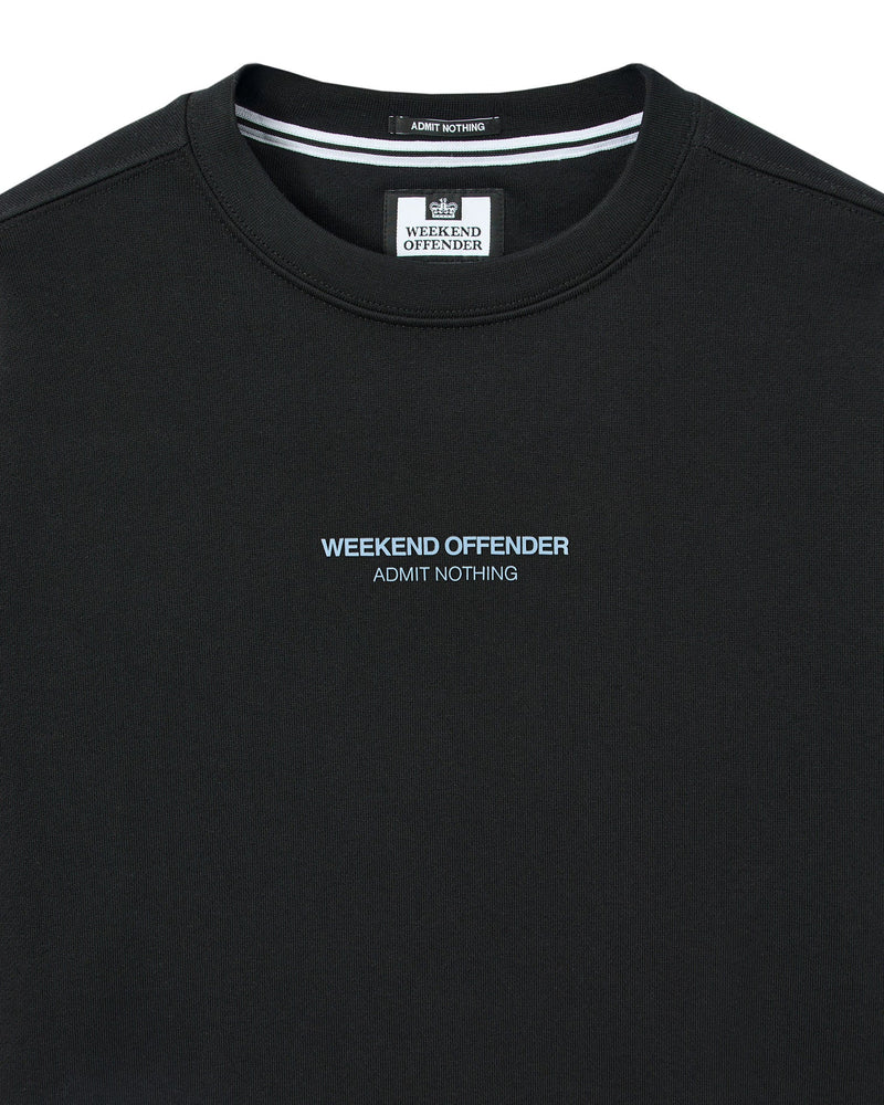 Weekend Offender Raval Sweatshirt Black/Blue Shadow