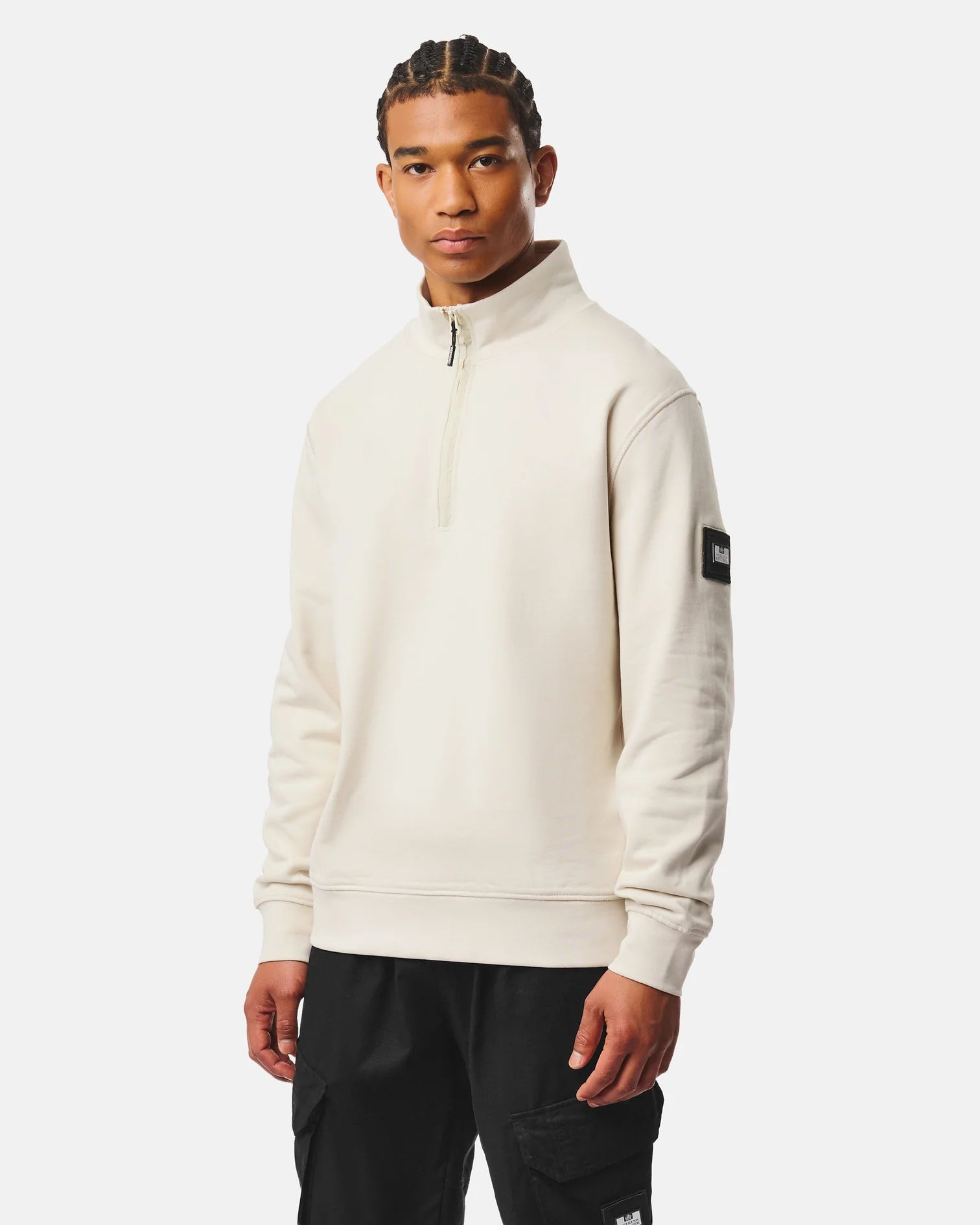 Weekend Offender Kraviz Quarter Zip Sweatshirt Calcium