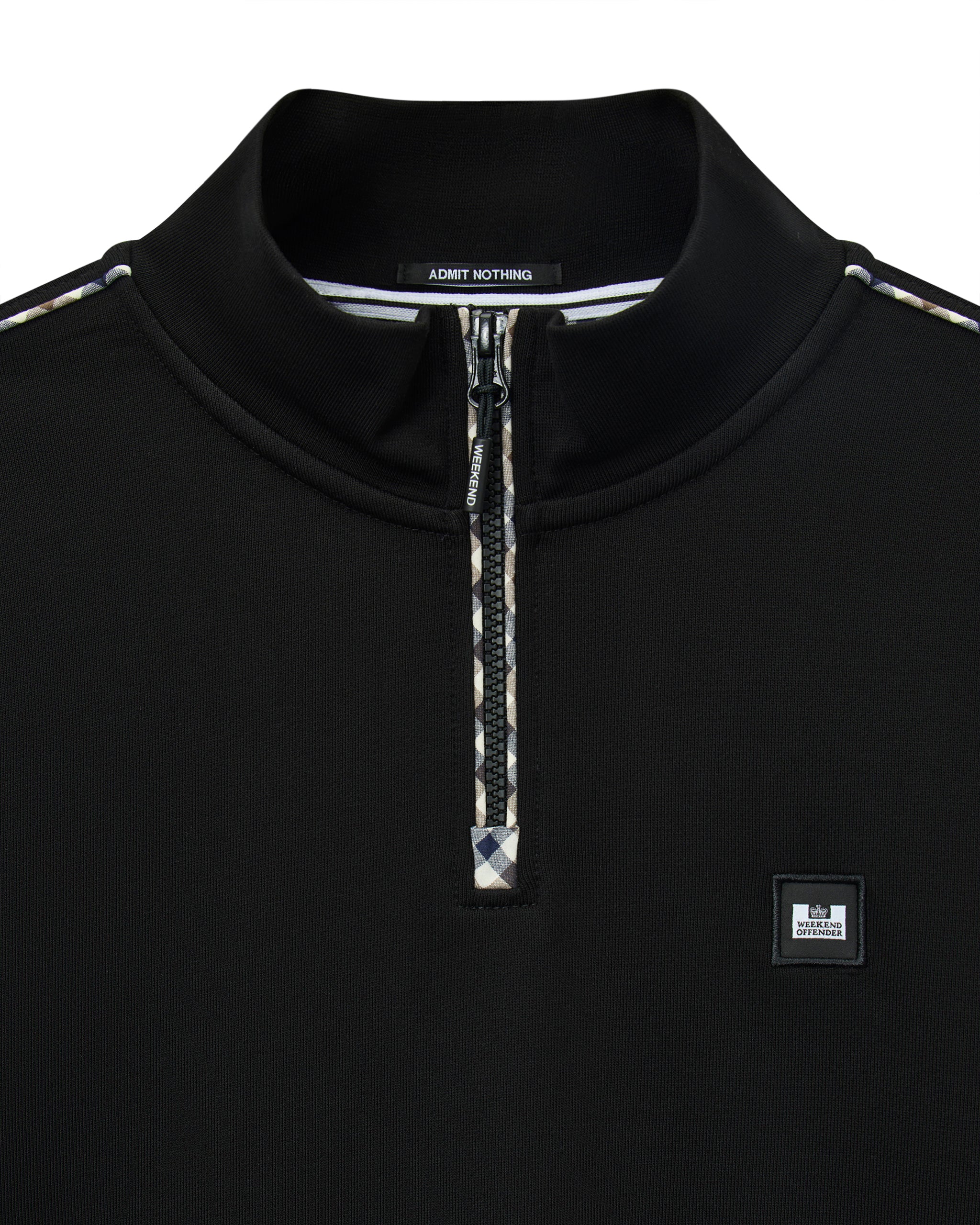 Weekend Offender Matisa Quarter Zip Sweatshirt Black