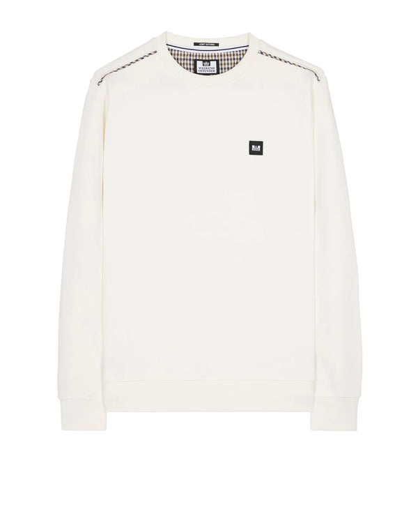 Weekend Offender VEGA SWEATSHIRT WINTER WHITE/HOUSE CHECK