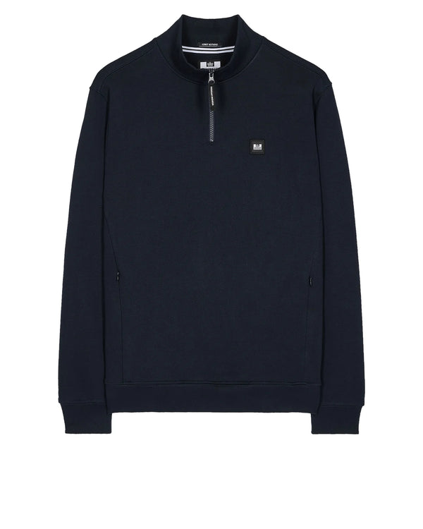 Weekend Offender FARAONE QUARTER ZIP SWEATSHIRT - BLACK