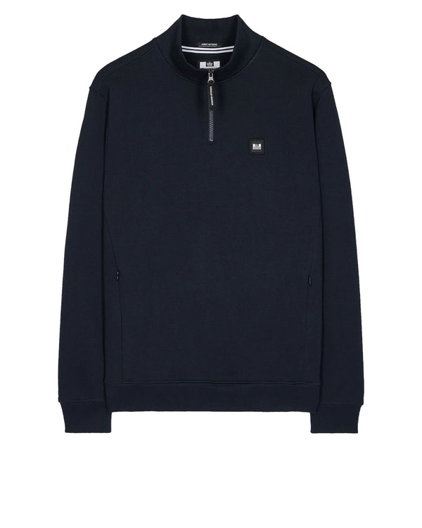 Weekend Offender Faraone Quarter Zip Sweatshirt Navy