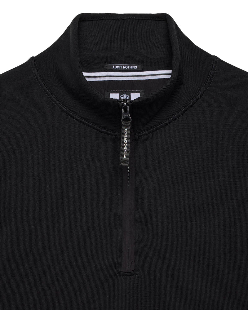 Weekend Offender Kraviz Quarter Zip Sweatshirt Black
