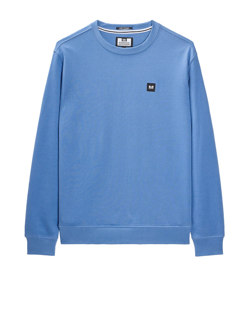 Weekend Offender Ferrer 100% Cotton Sweatshirt - COASTAL BLue