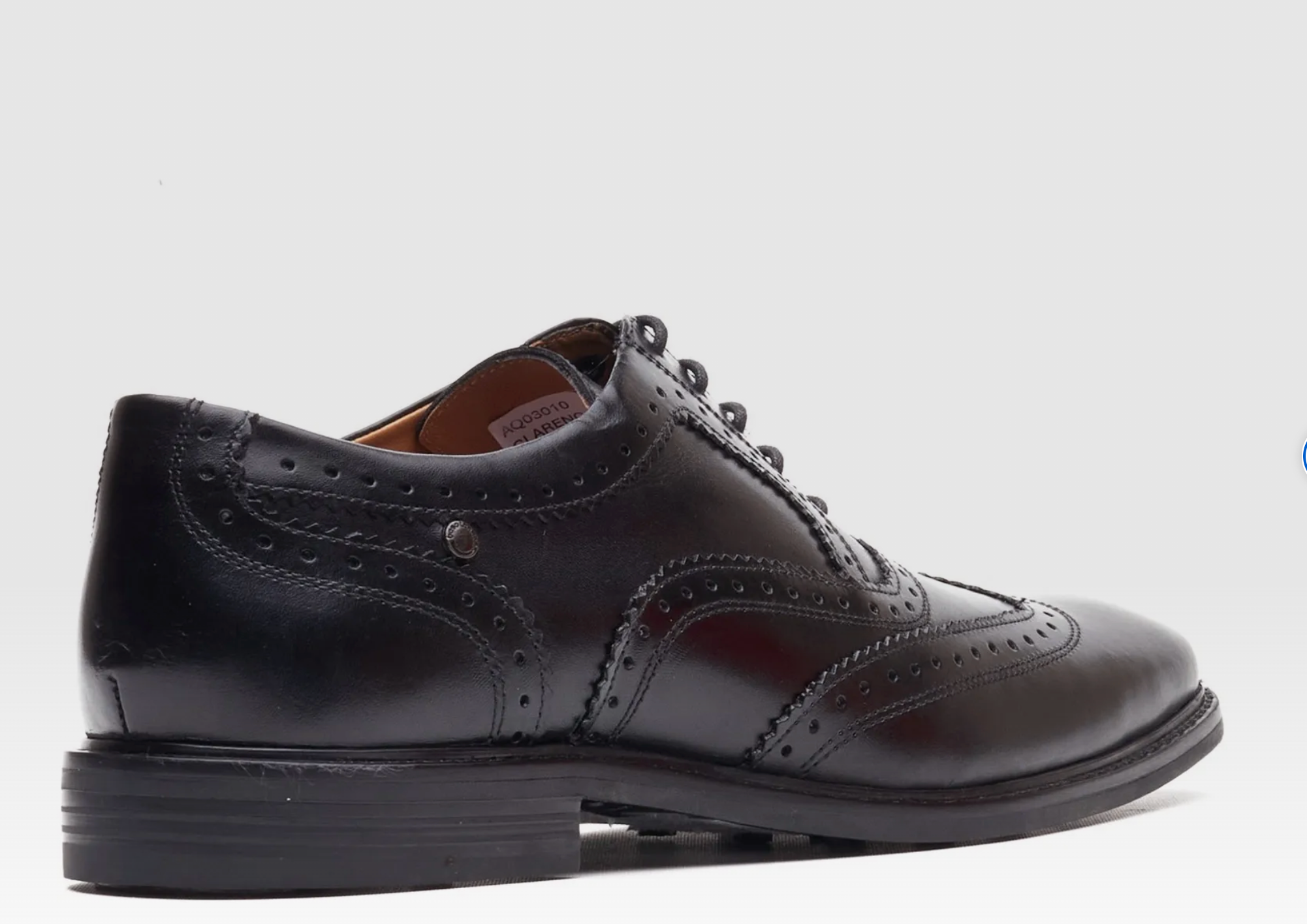 Base London Clarence Brougue Shoes - Black