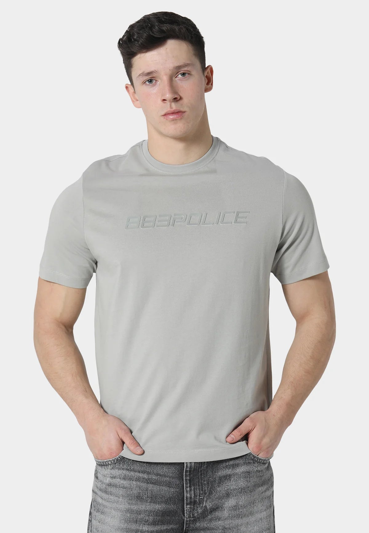 883 Police TRULLA COOL GREY T-SHIRT