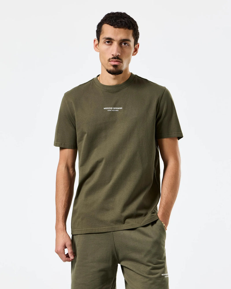 Weekend Offender Millergrove T-Shirt - Castle Green/Ghost