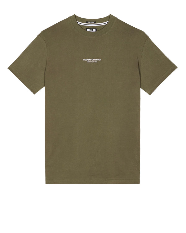 Weekend Offender Millergrove T-Shirt - Castle Green/Ghost