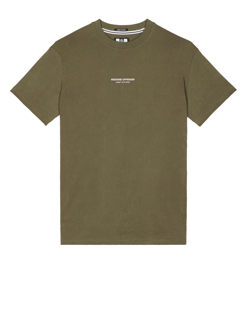 Weekend Offender Millergrove T-Shirt - Castle Green/Ghost
