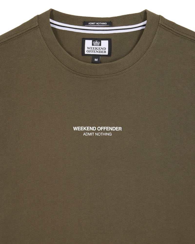 Weekend Offender Millergrove T-Shirt - Castle Green/Ghost