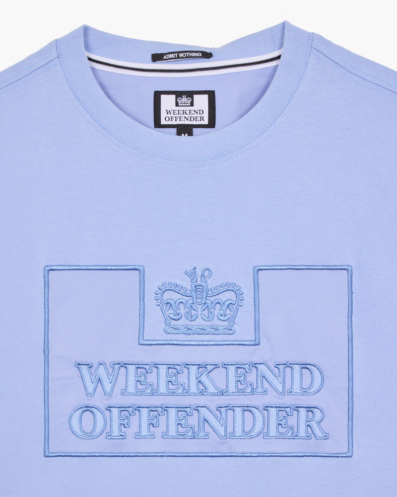 Weekend Offender Astoria T-Shirt - Cornflower Blue