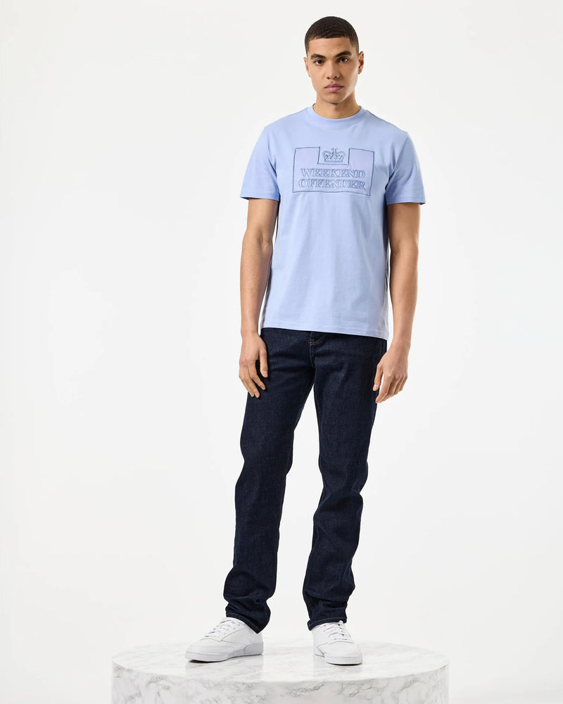 Weekend Offender Astoria T-Shirt - Cornflower Blue