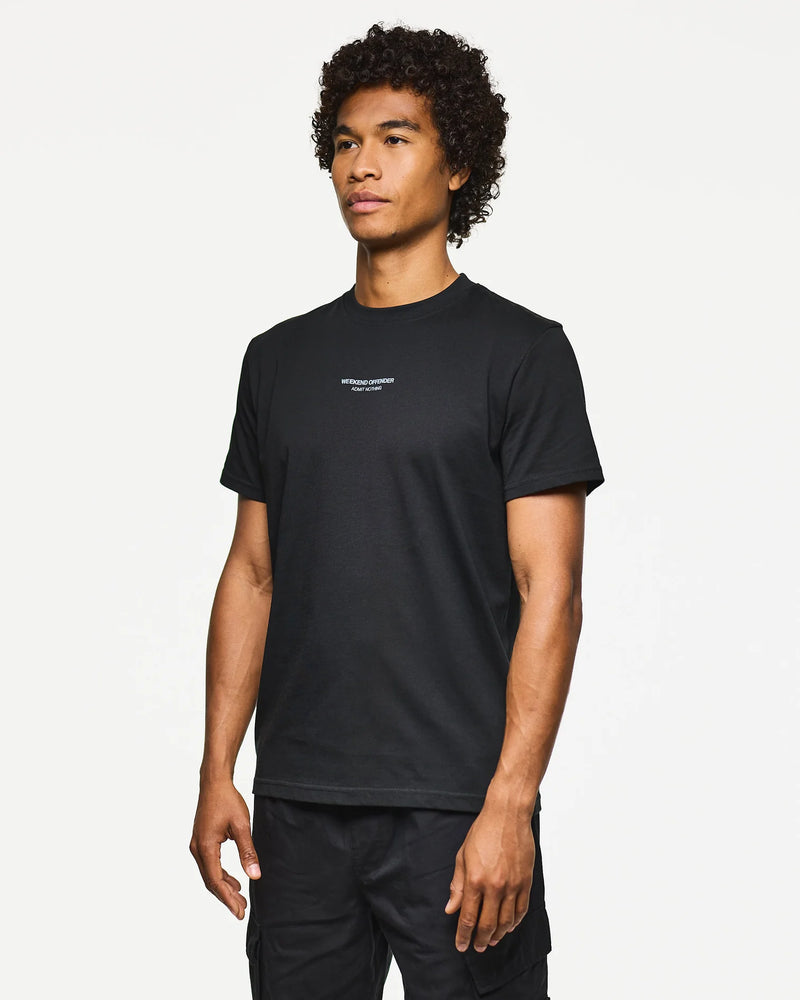 Weekend Offender Millergrove T-Shirt Black/Blue Shadow