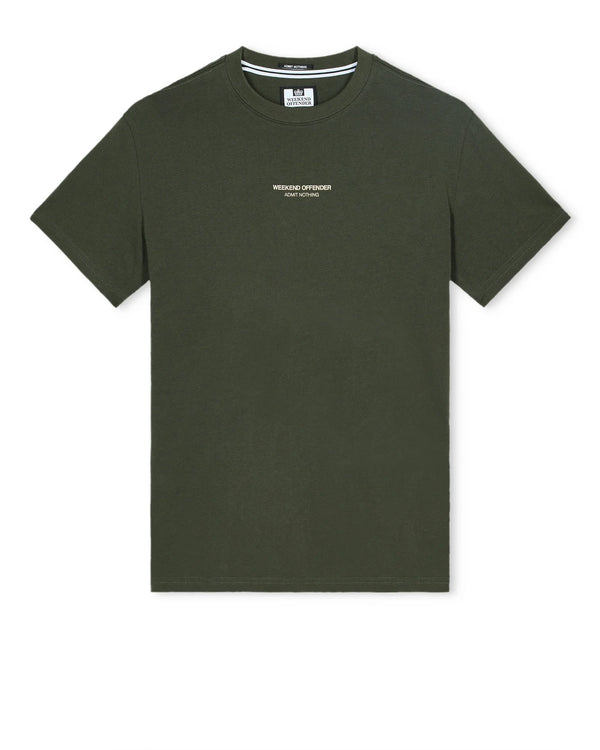 Weekend Offender Millergrove T-Shirt Black Forest Green/Calcium
