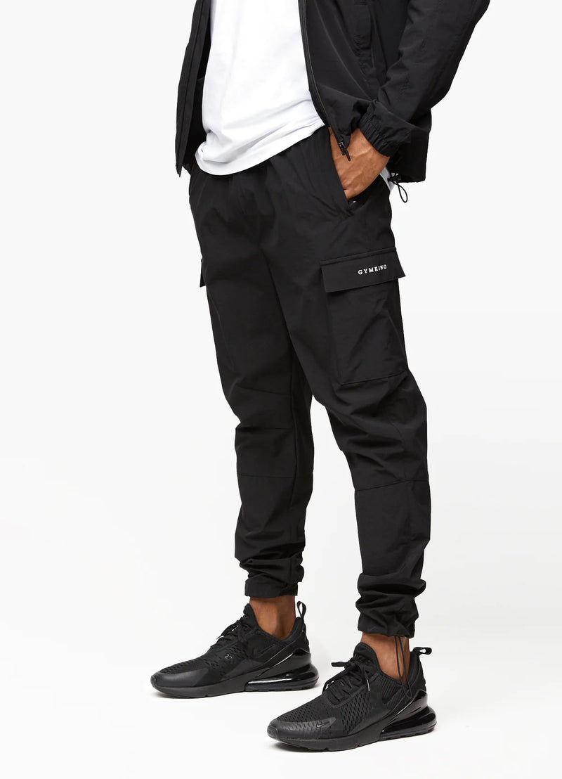 Gym King Utility Woven Cargo Pant - Black
