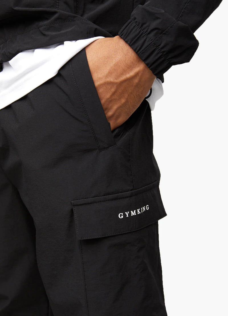 Gym King Utility Woven Cargo Pant - Black