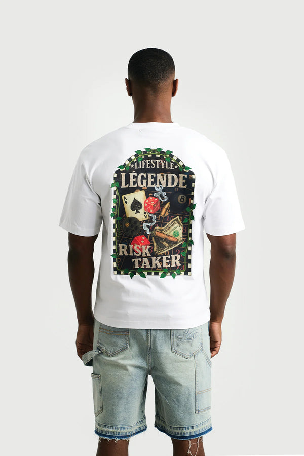 Legende Paris RISK TAKER T-SHIRT - WHITE