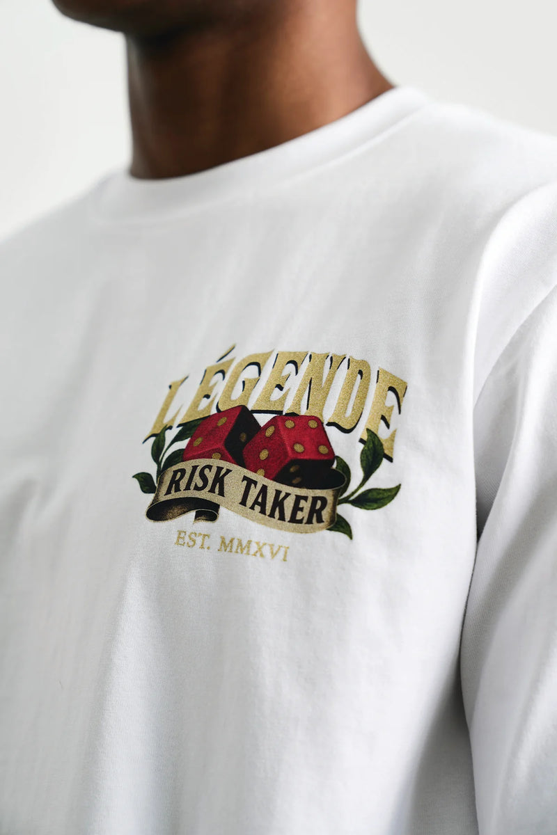 Legende Paris RISK TAKER T-SHIRT - WHITE
