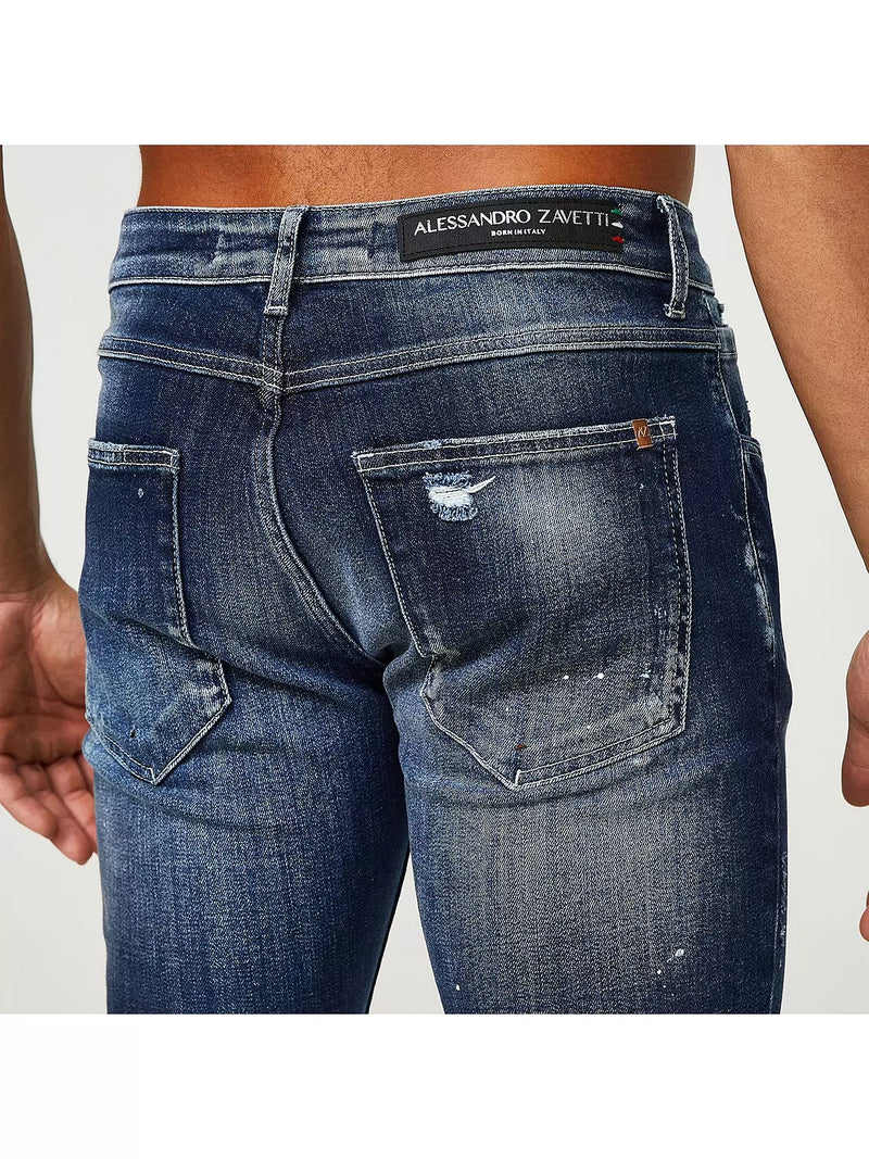 Alessandro Zavetti Marciano Slim Fit Denim Jean - Washe Blue