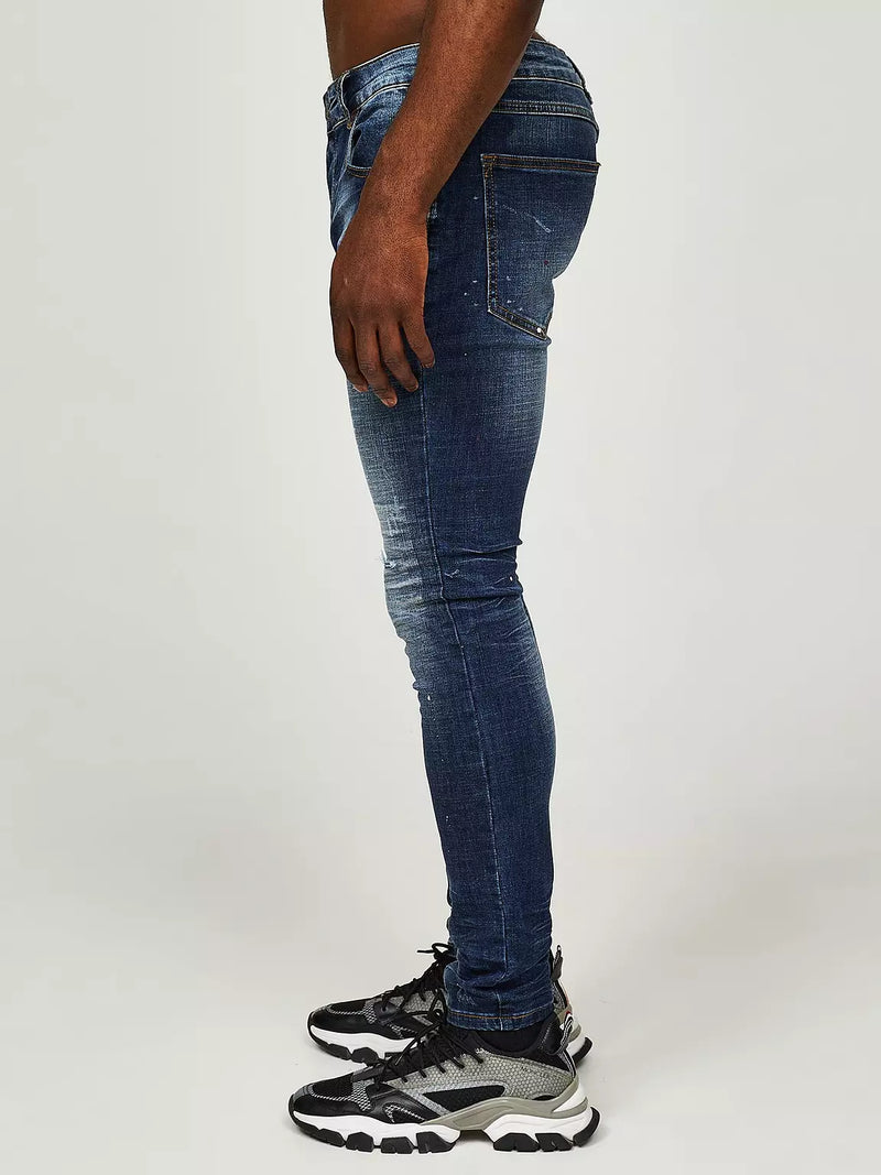 Alessandro Zavetti Rossi 2.0 Super Slim Fit Jeans - Indigo Blue
