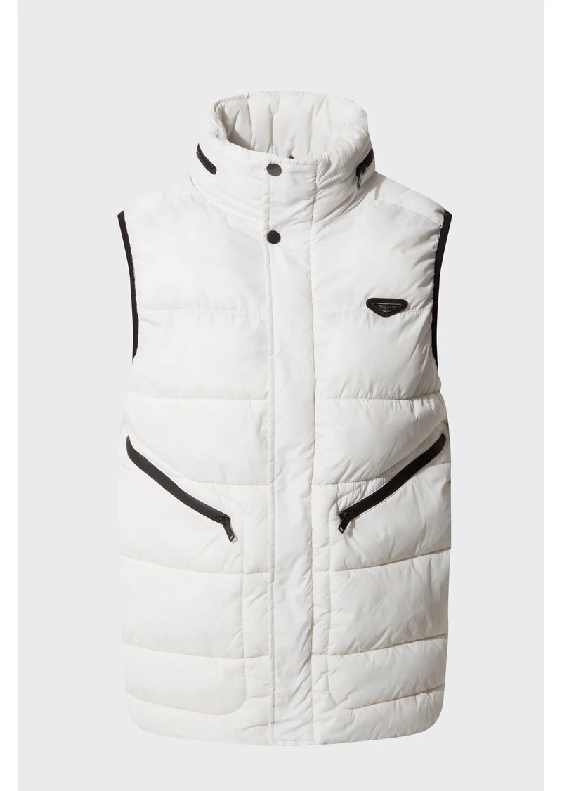 883 Police Walix White Gilet Body Warmer
