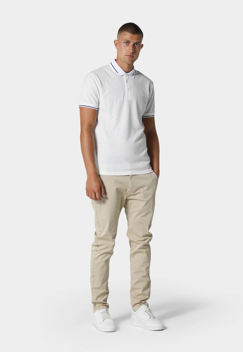 883 Police Willsley Bone White Polo Shirt