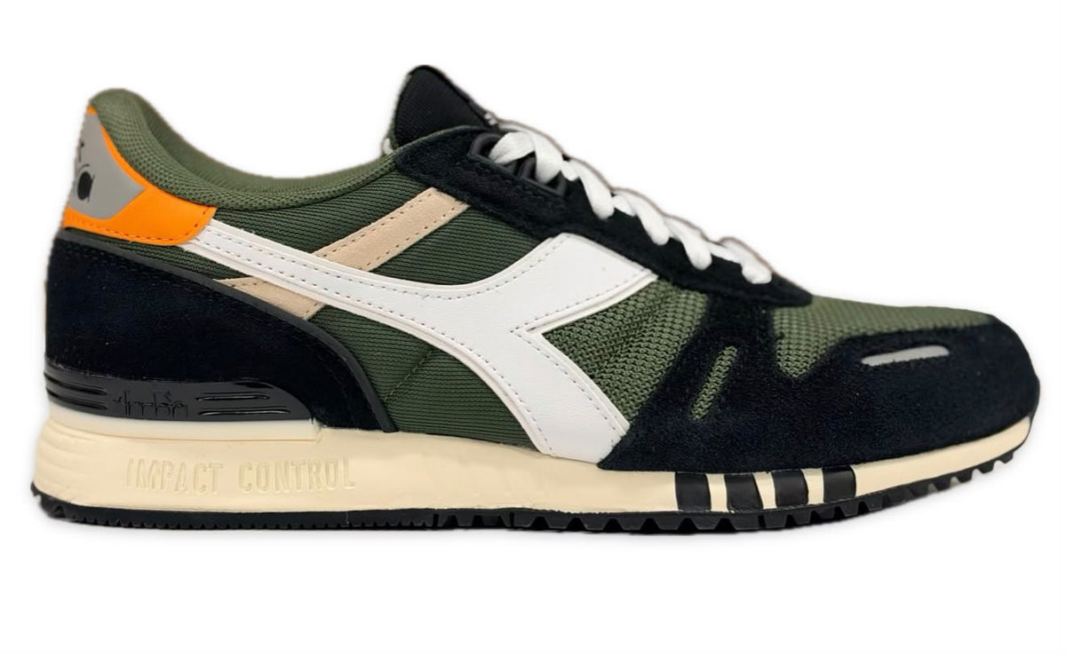 Diadora Titan Trainers Bronze Green/Black/White