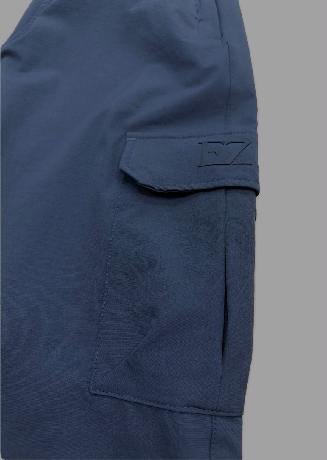 Enzo Jeans Milano Technical Ripstop Cargo Pants Charcoal
