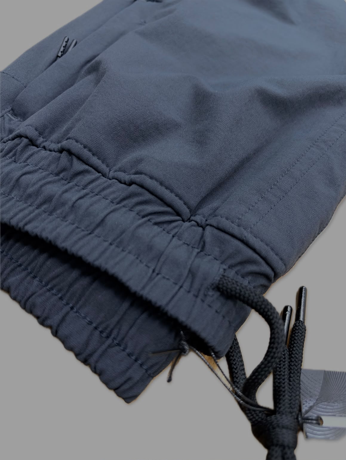 Enzo Jeans Milano Technical Ripstop Cargo Pants Charcoal