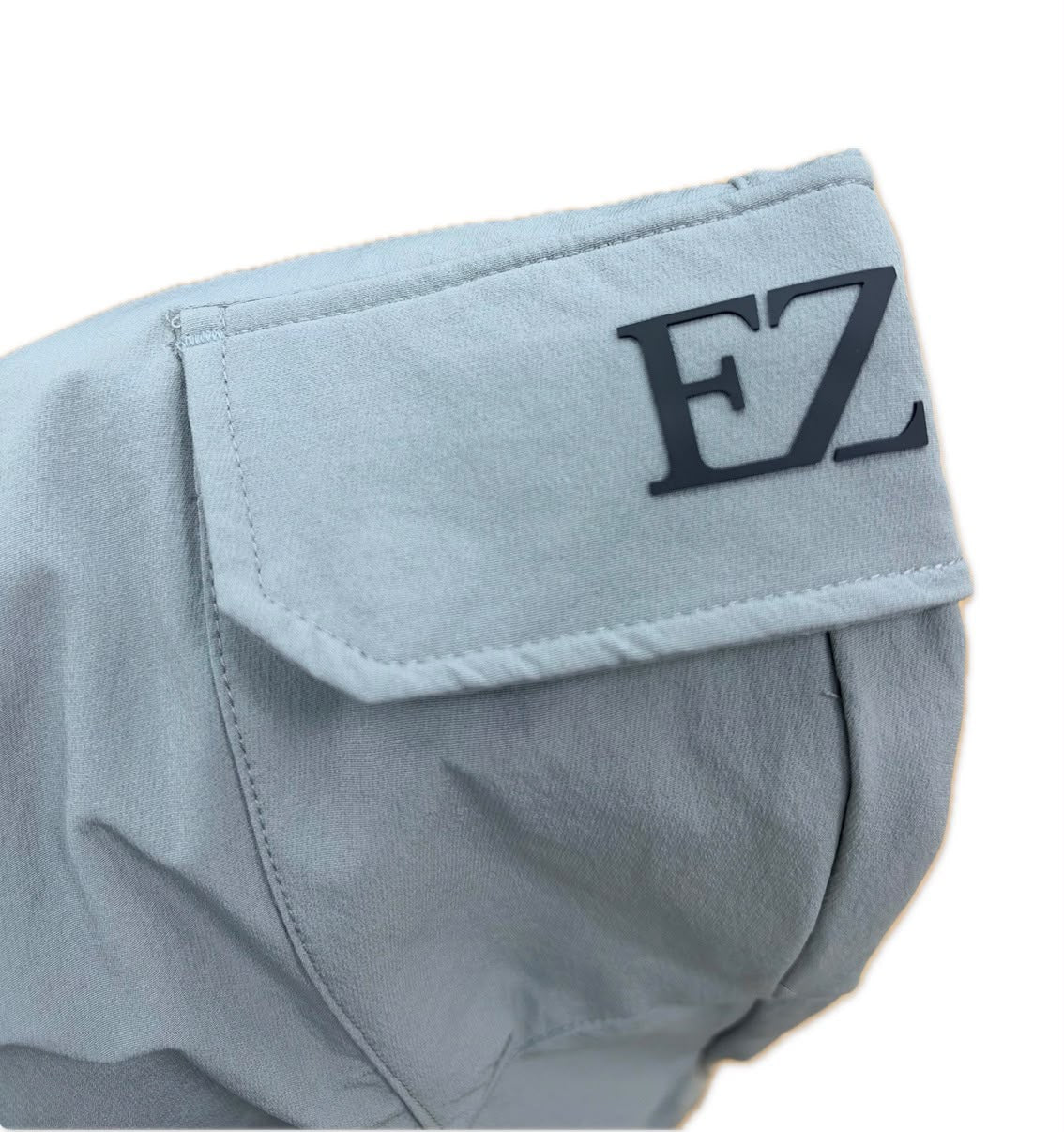 Enzo Jeans Milano Technical Ripstop Cargo Pants Light Grey