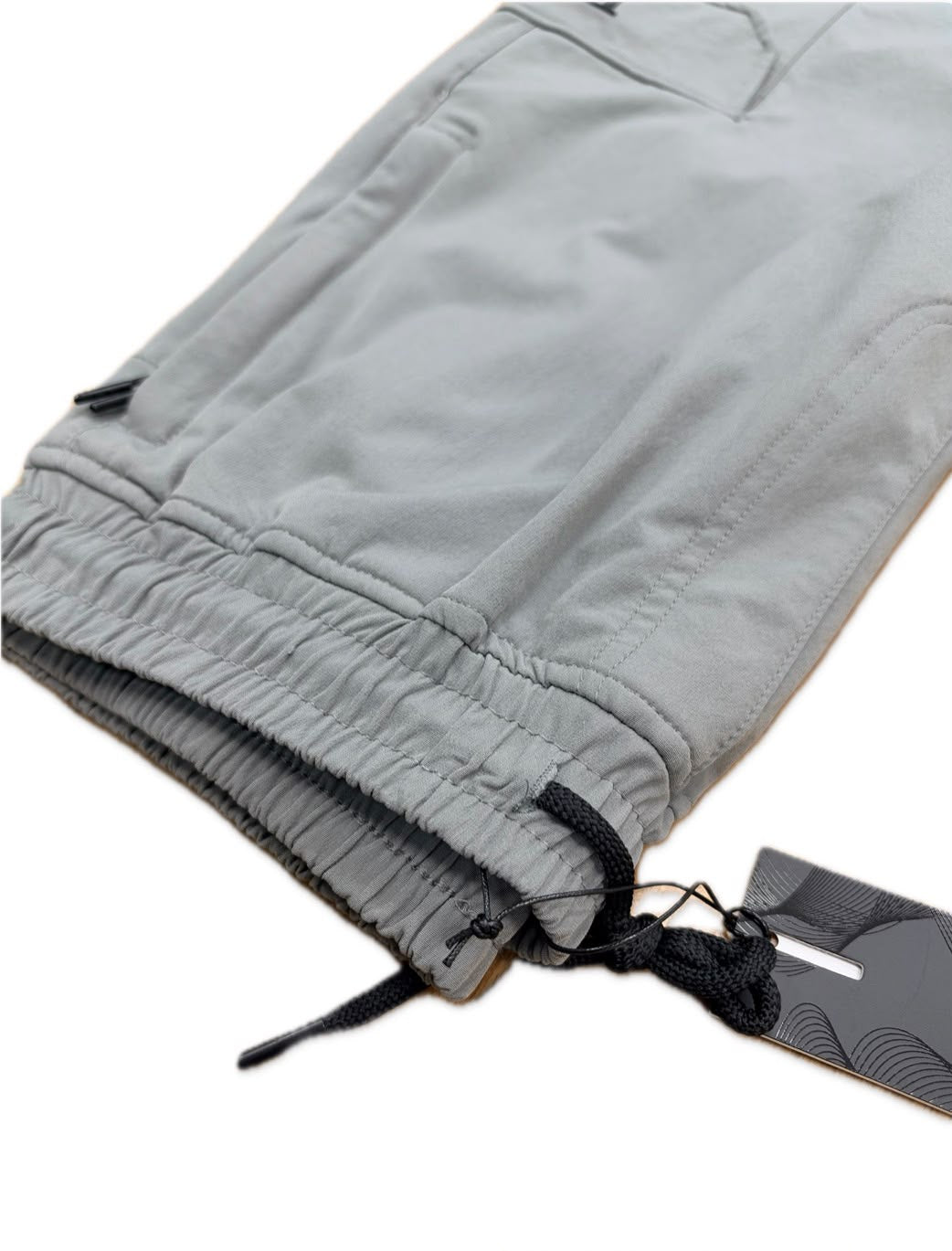 Enzo Jeans Milano Technical Ripstop Cargo Pants Light Grey
