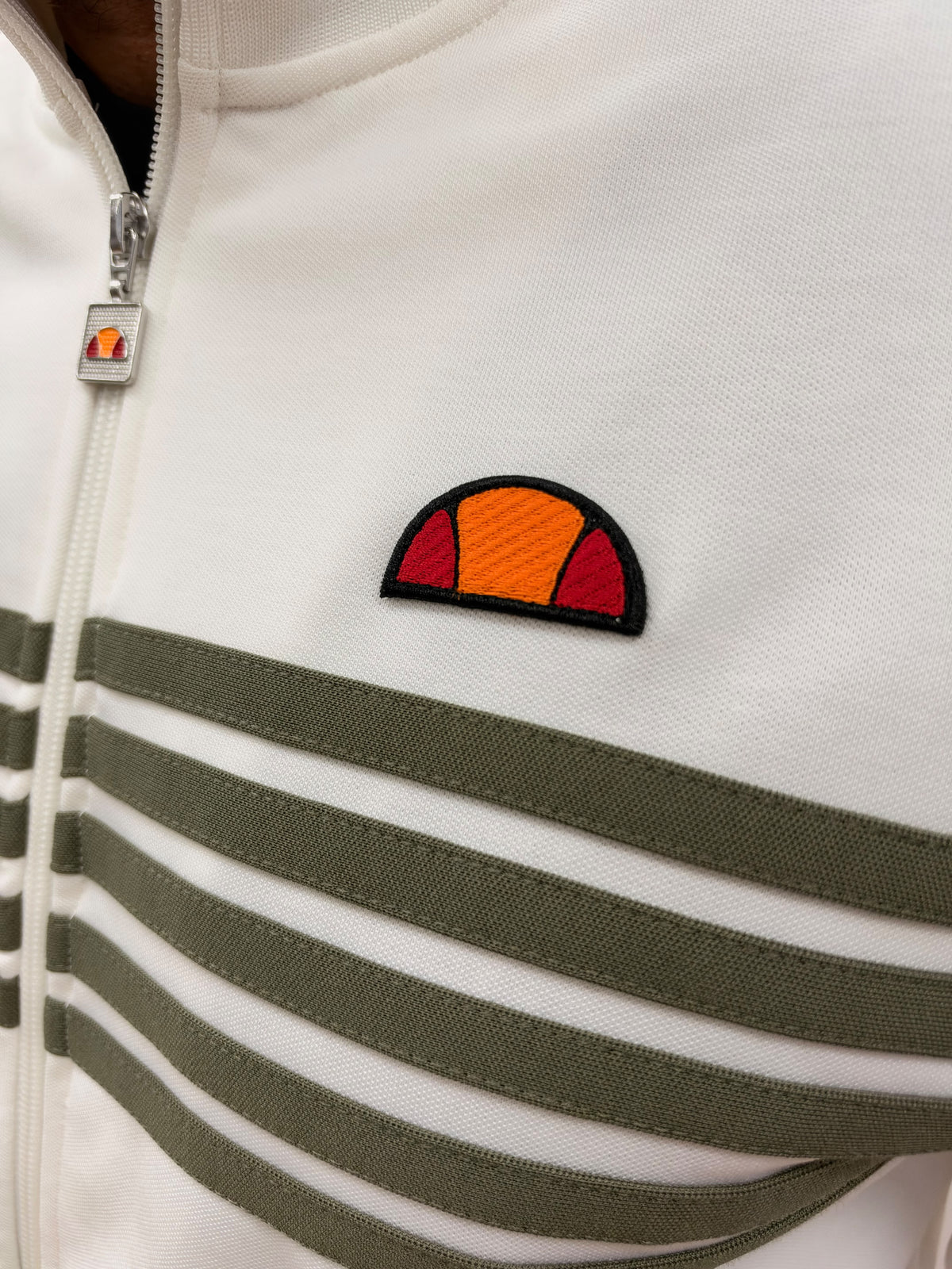 Ellesse Vicenza Track Top Ecru/Olive