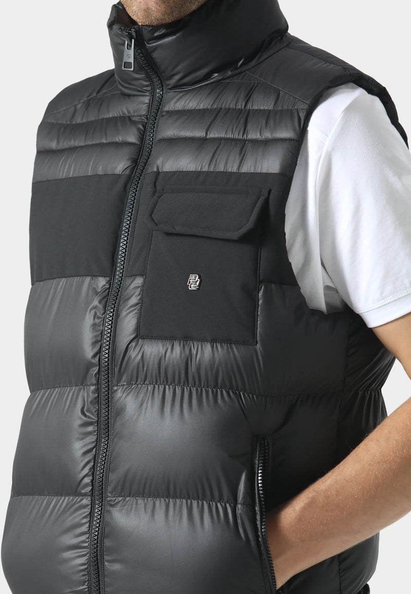 883 Police Quilted padded body Yants Black Gilet