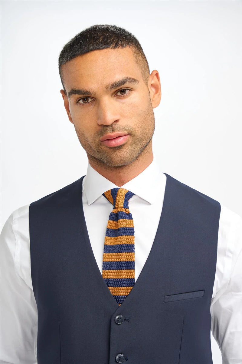 House of Cavani Malibu Waistcoat - Navy Blue