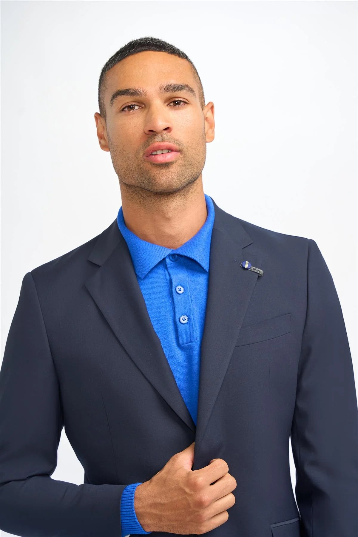 House of Cavani Malibu Regular Fit Blazer - Navy Blue