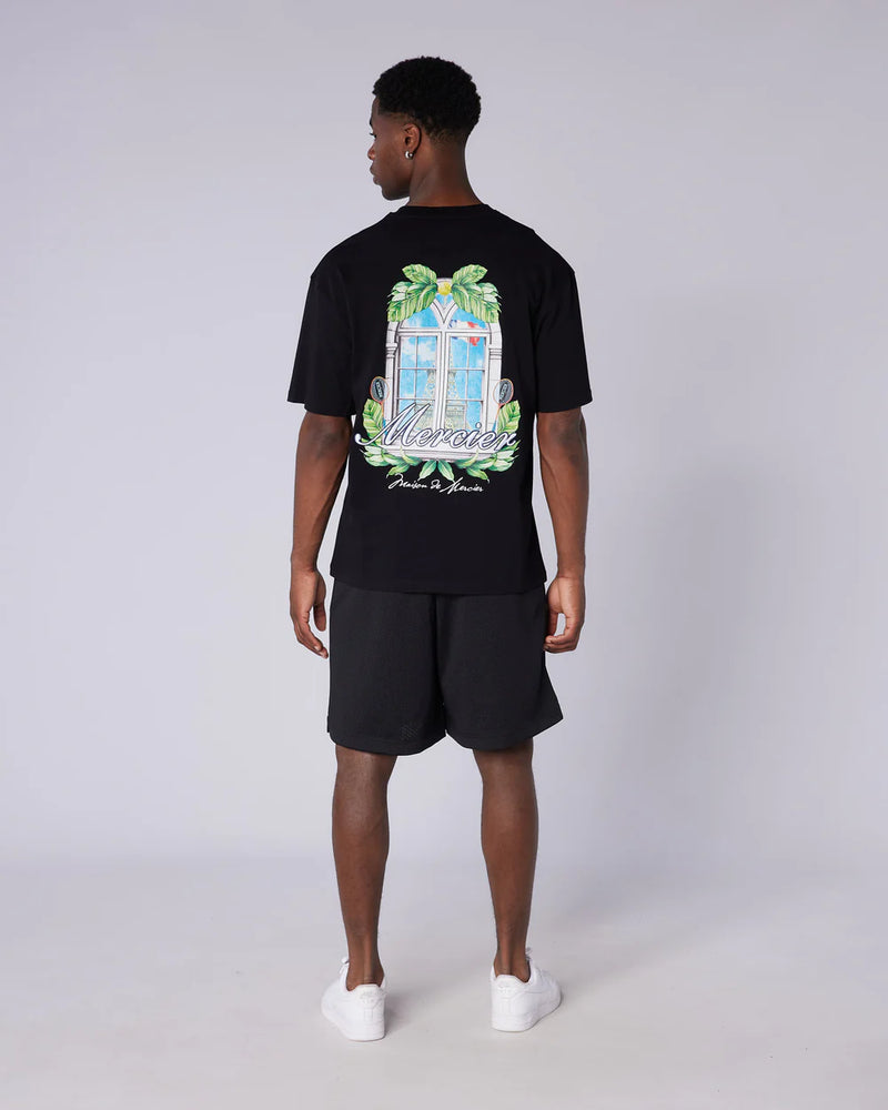 Mercier Balcony Serve T-shirt - BLACK