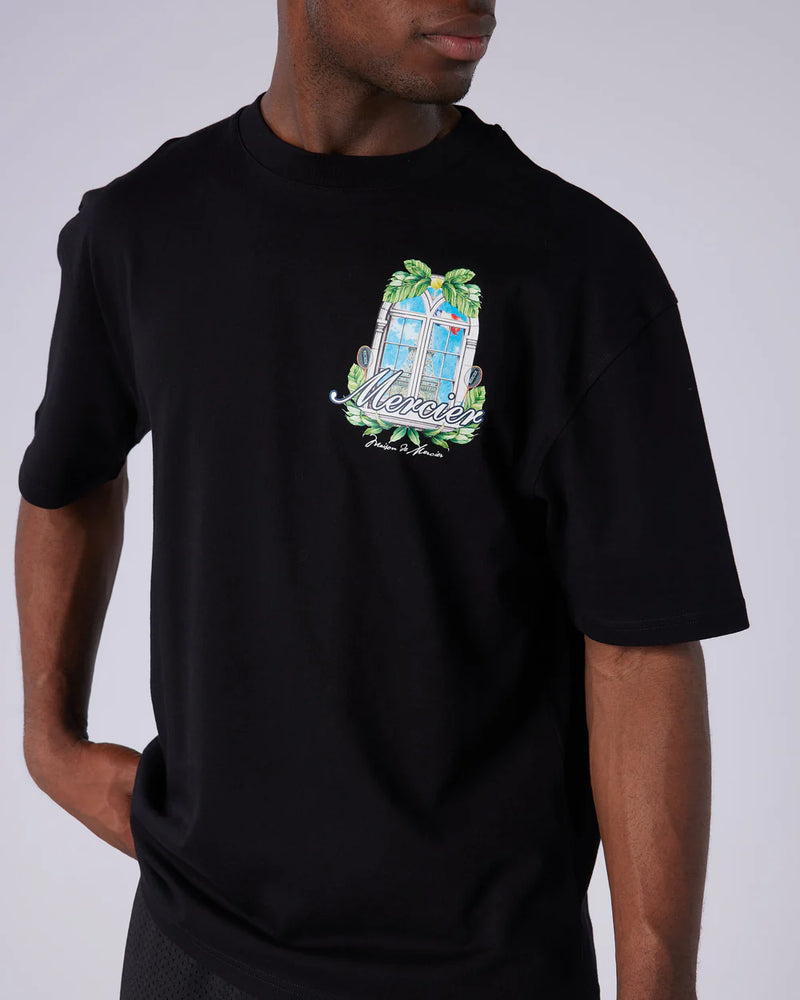 Mercier Balcony Serve T-shirt - BLACK