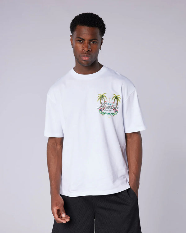 Mercier Palm Serve T-shirt - WHITE