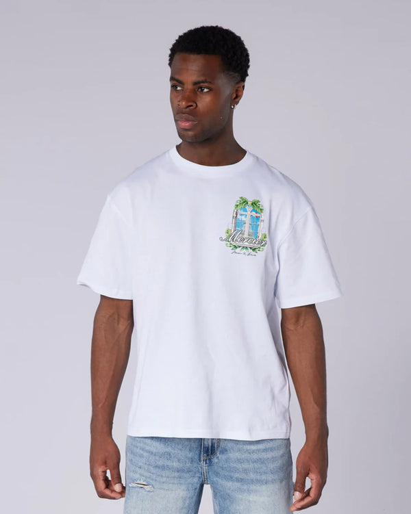 Mercier Balcony Serve T-shirt - WHITE