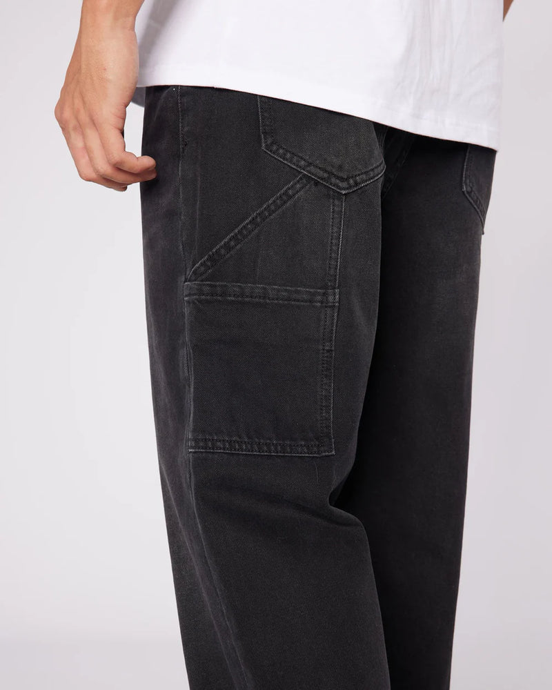 Mercier Black Badge Worker Jeans - BLACK WASH