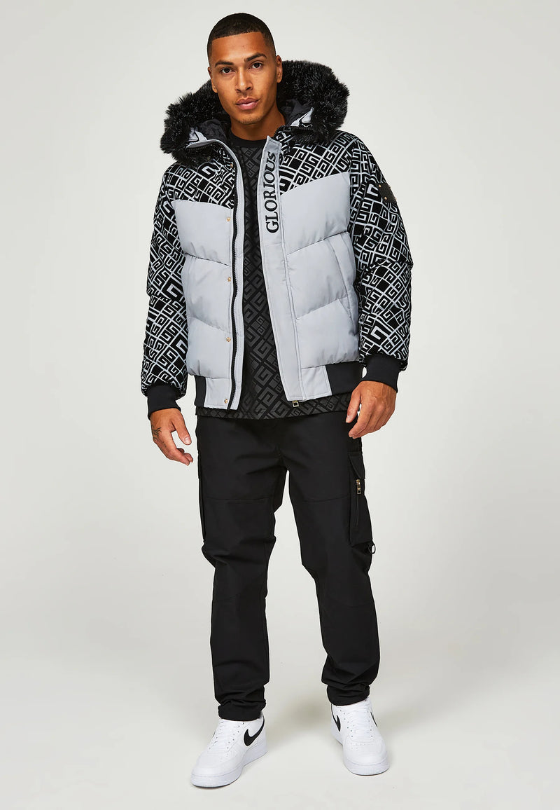 Glorious Gangsta LAVIN SHORT PUFFER JACKET Winter - Grey
