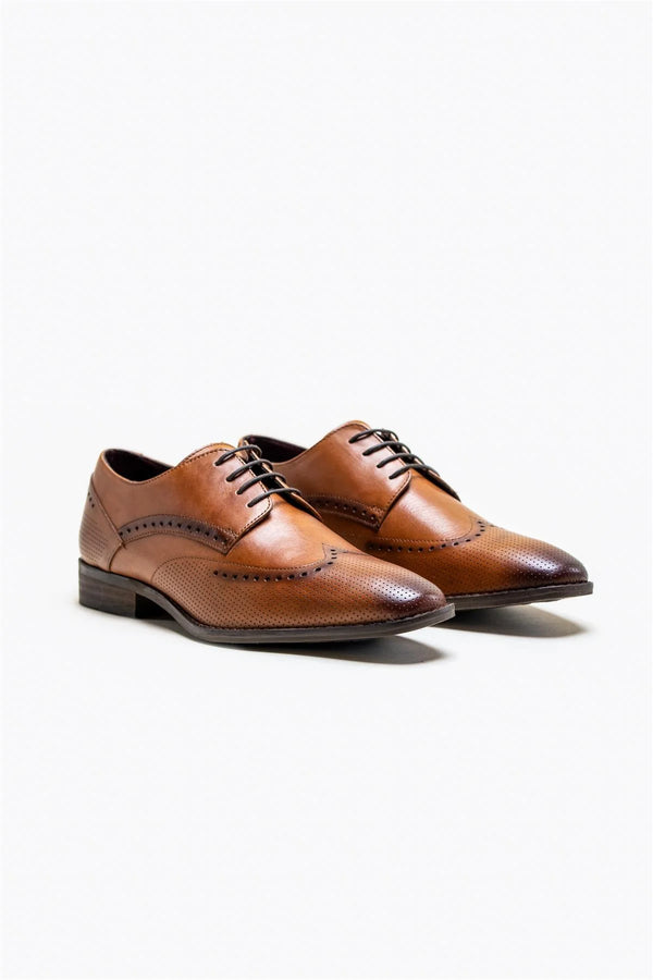 House of Cavani Lisbon Classic Shoes - TAN