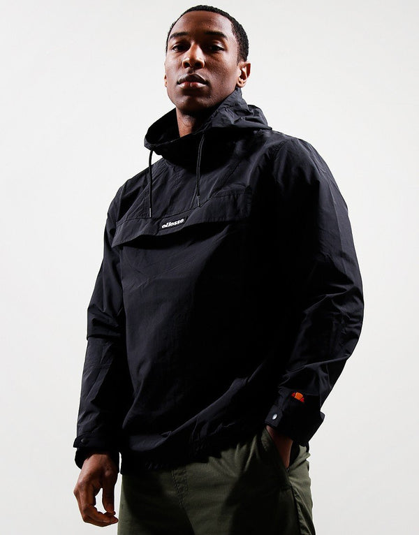 ELLESSE PIERLEONI OVERHEAD HOODED JACKET IN BLACK