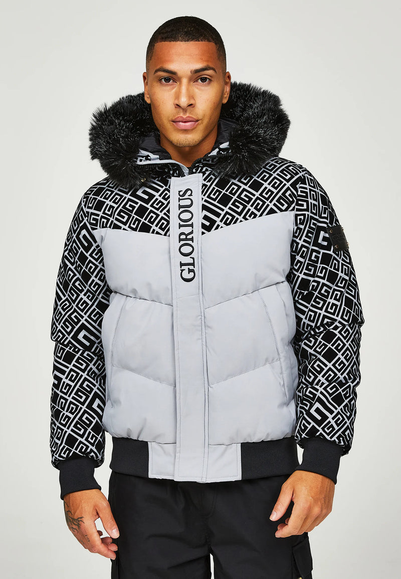 Glorious Gangsta LAVIN SHORT PUFFER JACKET Winter - Grey