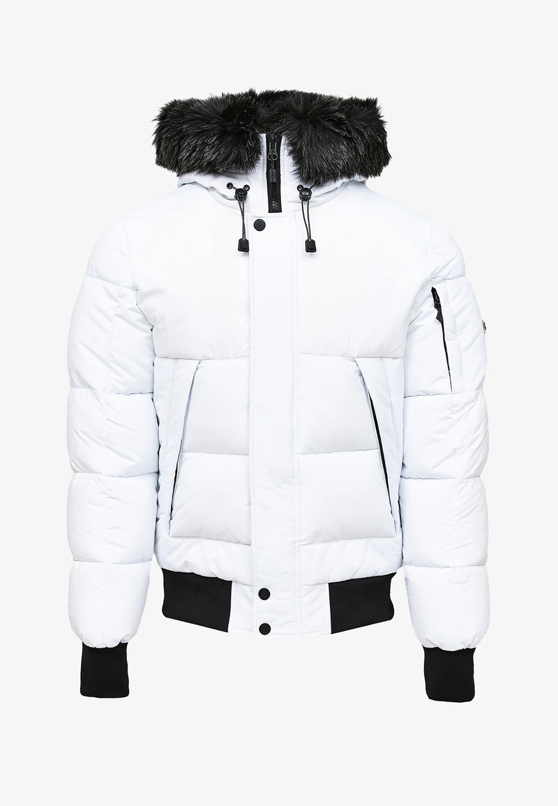 Kings Will Dream ZANDER SHORT PUFFER JACKET - White