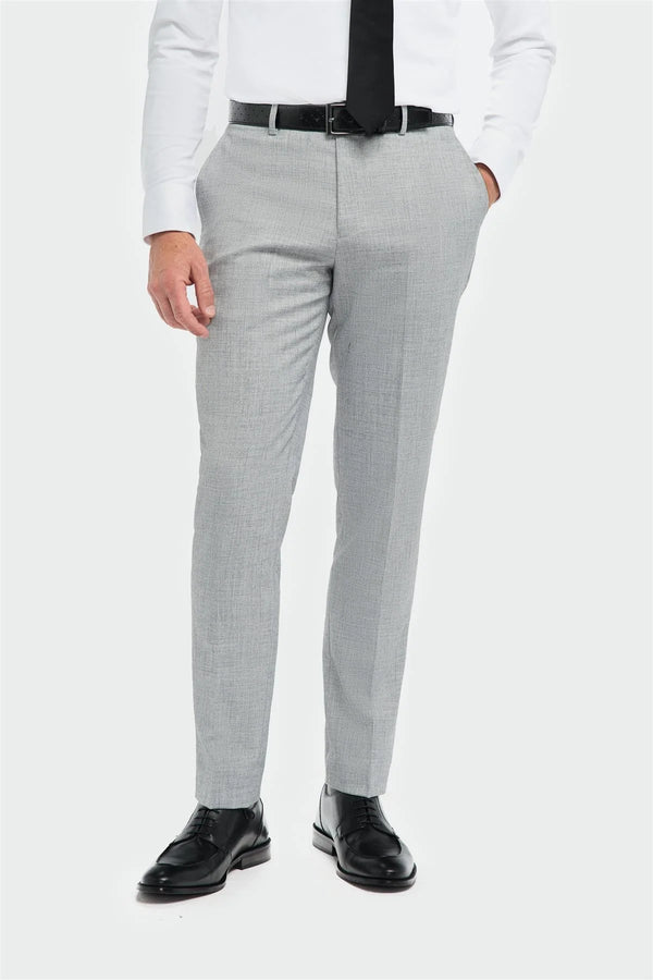 House Of Cavani Malibu tailored fit smart-casual Trouser GREY
