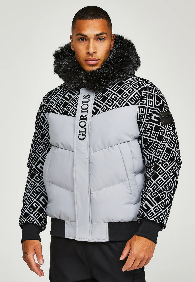 Glorious Gangsta LAVIN SHORT PUFFER JACKET Winter - Grey