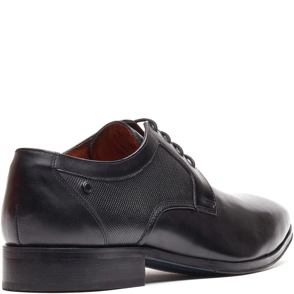 Base London Dome Leather Derby Shoes - Black
