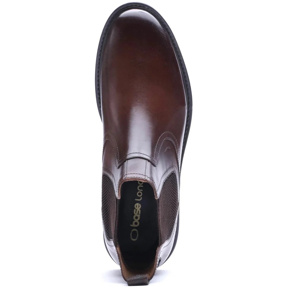 Base London Smith Waxy Chelsea Boots - Brown